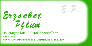 erzsebet pflum business card